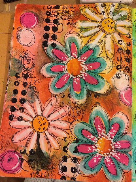 Dylusions journal page, Tracy Scott